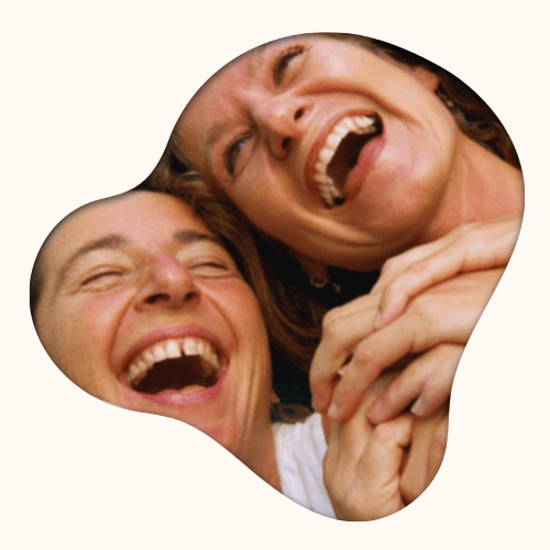 Icon - zwei lachende Frauen